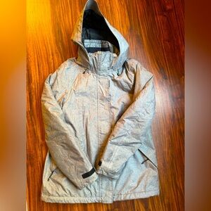 LANDS’ END women’s squall waterproof insulated jacket size s 6-8